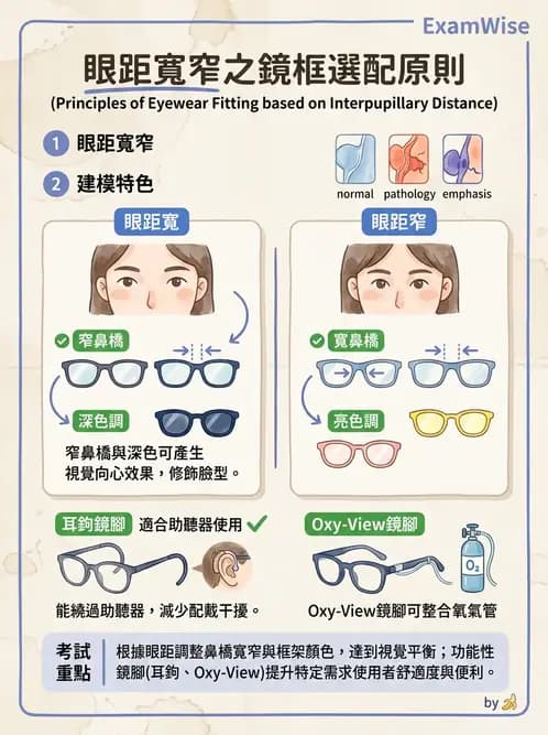 驗光生 - 鏡架材料、規格測量與特殊用途眼鏡 - AI 圖文解析預覽