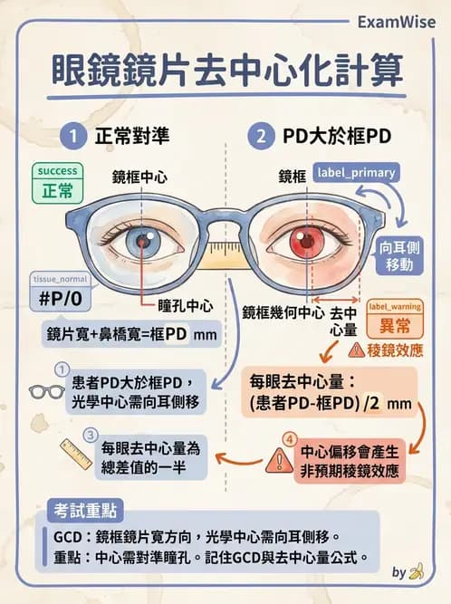 驗光生 - 驗度儀使用、PD量測與鏡框配製參數 - AI 圖文解析預覽
