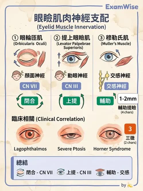 驗光生 - 眼窩骨解剖、眼瞼與結膜 - AI 圖文解析預覽