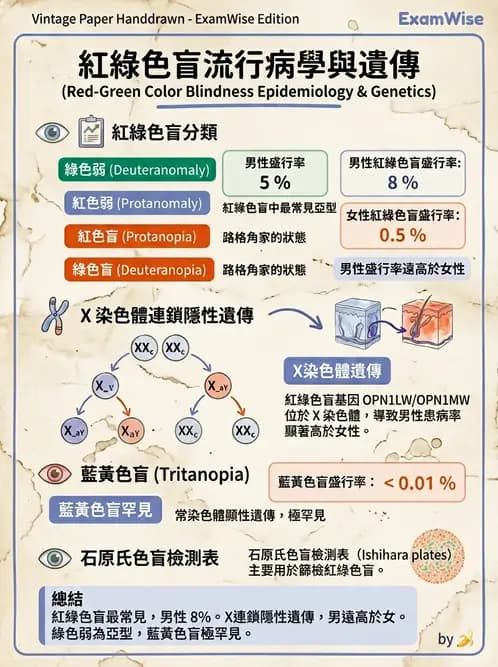 驗光生 - 視網膜組織結構與感光細胞 - AI 圖文解析預覽