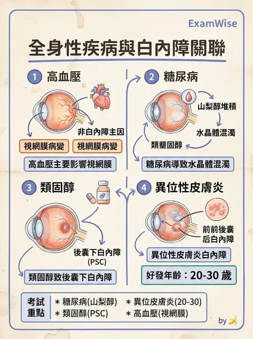 驗光生 - 青光眼與水晶體疾病 - AI 圖文解析預覽