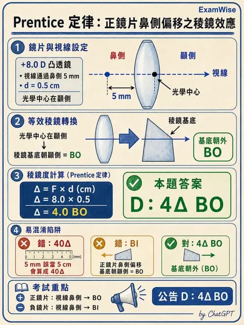 驗光師 - 放大原理與近距離光學計算 - AI 圖文解析預覽